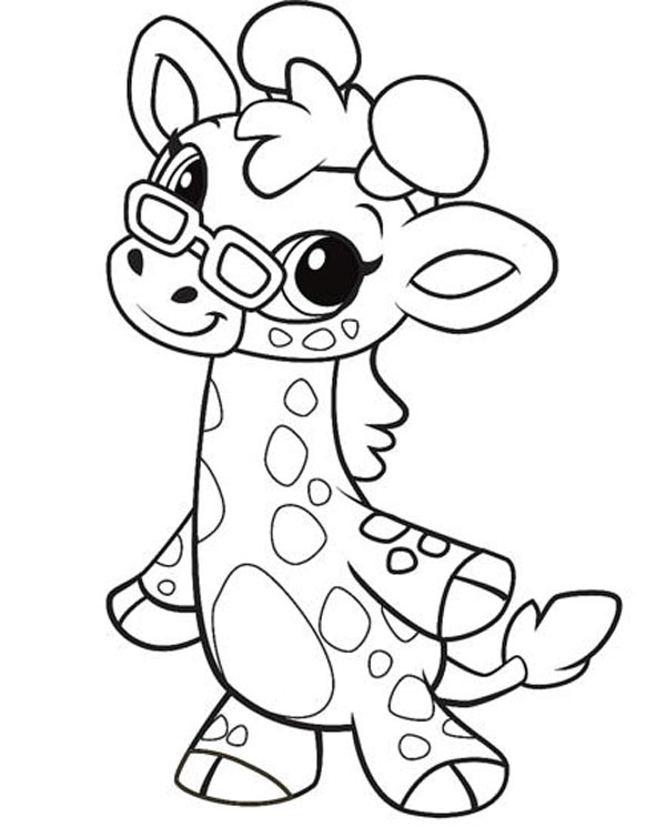 Giraffe Page For Toddlers
