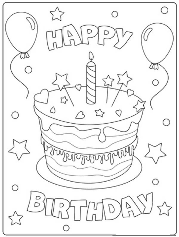Cartoon Birthday Party Drawing - HelloArtsy