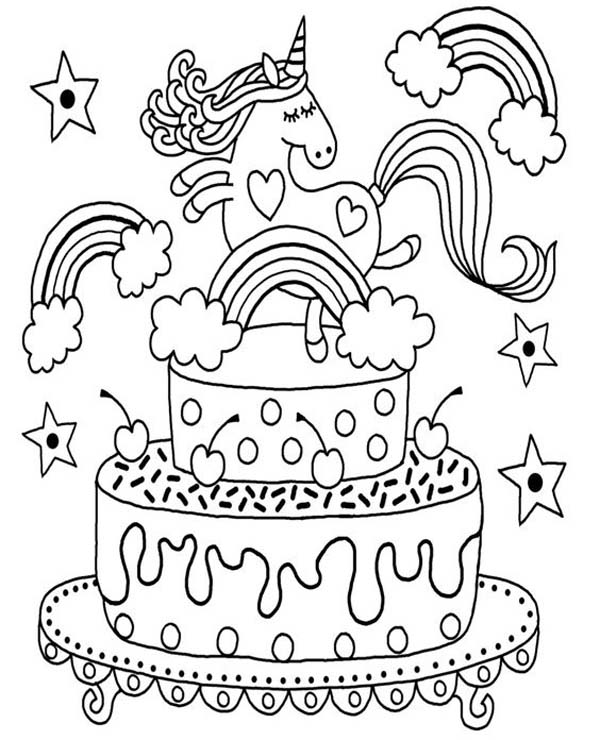 Happy Birthday Images for Coloring