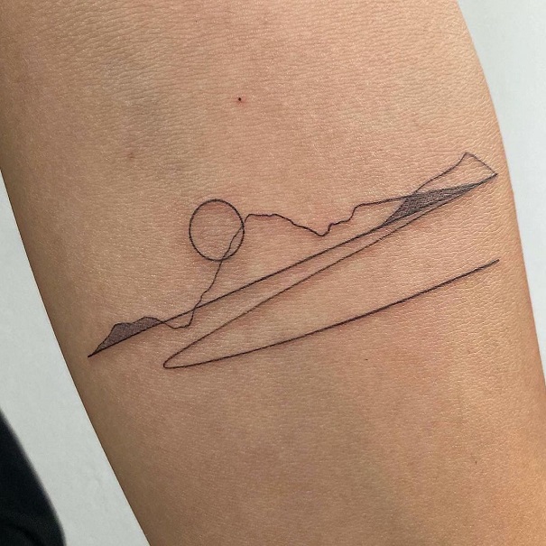 Simplistic Mountain Tattoo