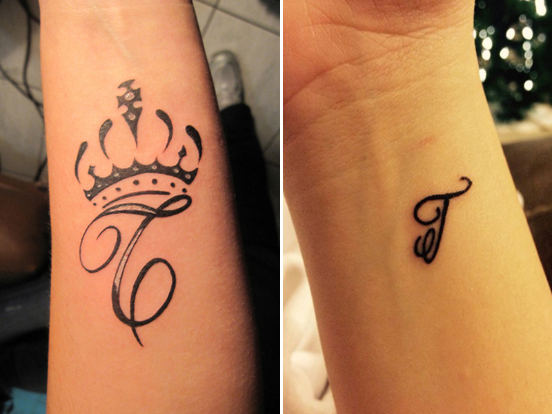 49 Amazing Initials Tattoos For Wrist That Can Make Anyone Mesmerized -  Psycho Tats
