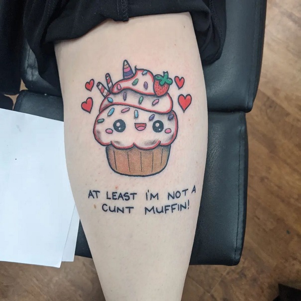 Unicorn Cupcake Tattoo