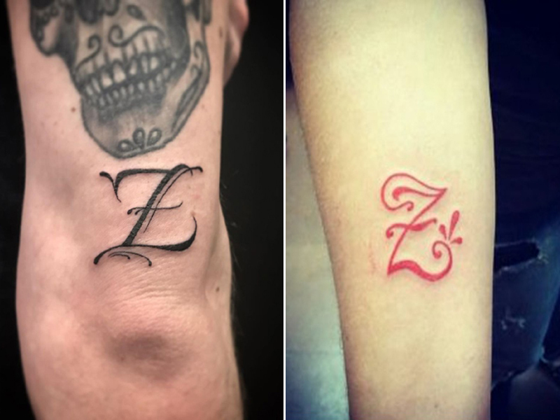 Z Letter Tattoo Designs