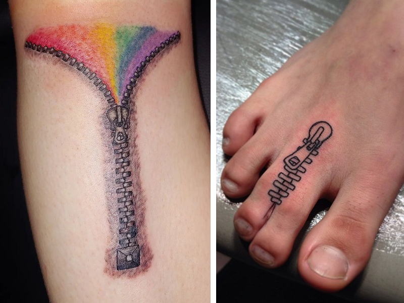 15 Innovative Zipper Tattoo Designs Suitable for Anyone