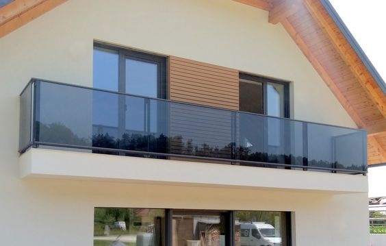 Aluminum And Glass Railing For Balcony