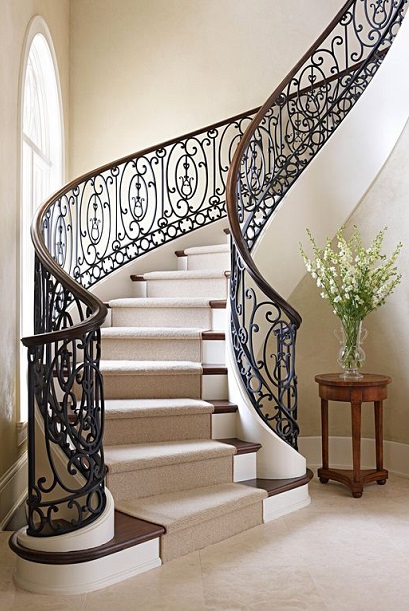 indoor stair railing designs