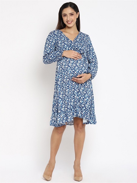 Ditsy Floral Maternity Dress