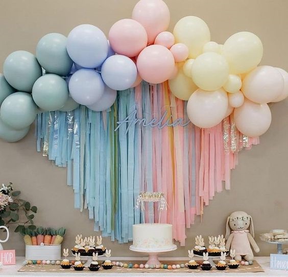 Birthday Decoration in Room with Balloons and Flower in [location] |  7eventzz