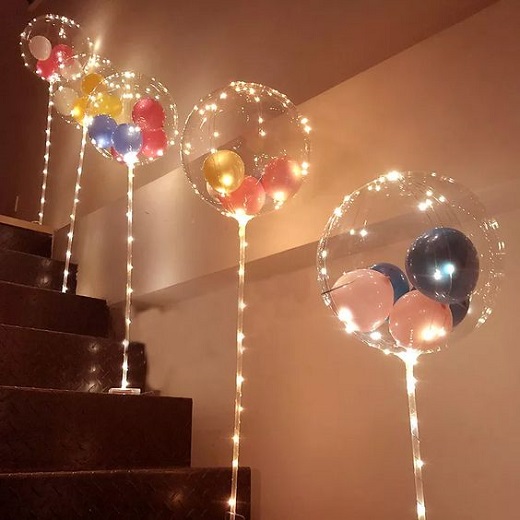Illuminating Balloon Décor For Steps