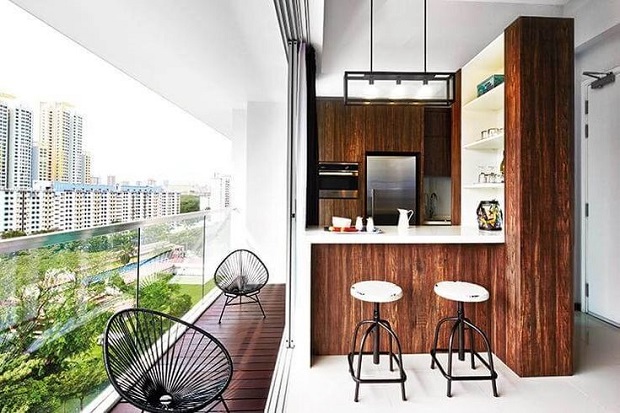Kitchen Balcony Design