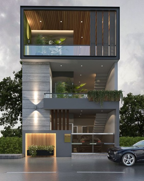 Modern Three Floor Elevation Designs