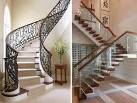 20 Simple & Modern Stair Railing Designs For Home 2023