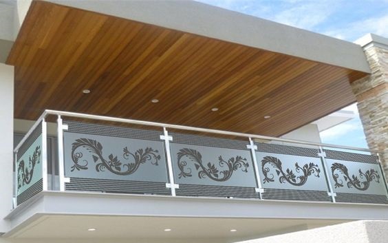 glass railing design for home 