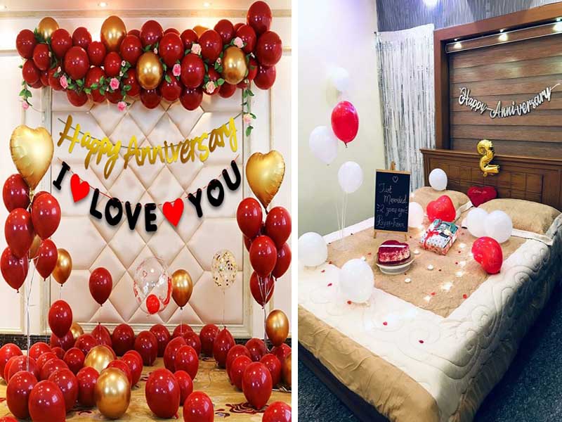 12pcs/set 'i Love You' And Heart Shaped Balloons, Romantic Decoration For  Special Night. Red 'love' Balloon For Valentine's Day, Wedding, Engagement  Or Anniversary Decorations | SHEIN USA