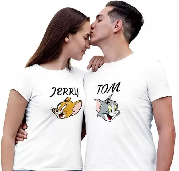 Tom And Jerry Couple T Shirt