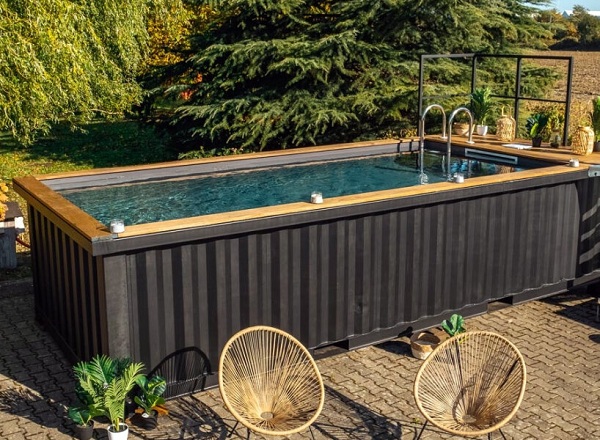 Backyard Container Pool