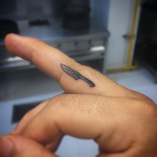 Chef Finger Tattoo