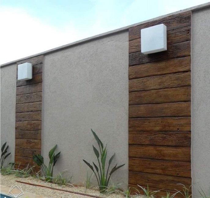 Contemporary Front Elevation Boundary Wall