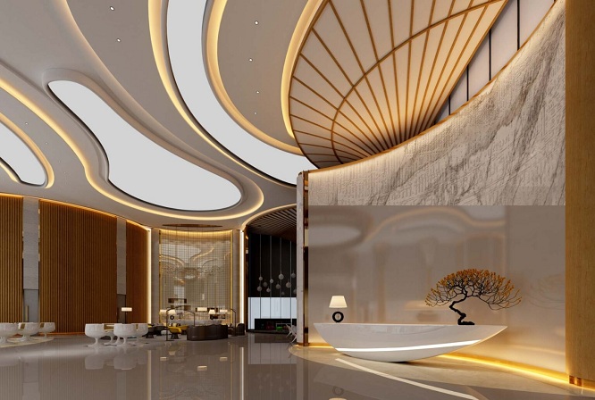 Dazzling Lobby Ceiling Designs