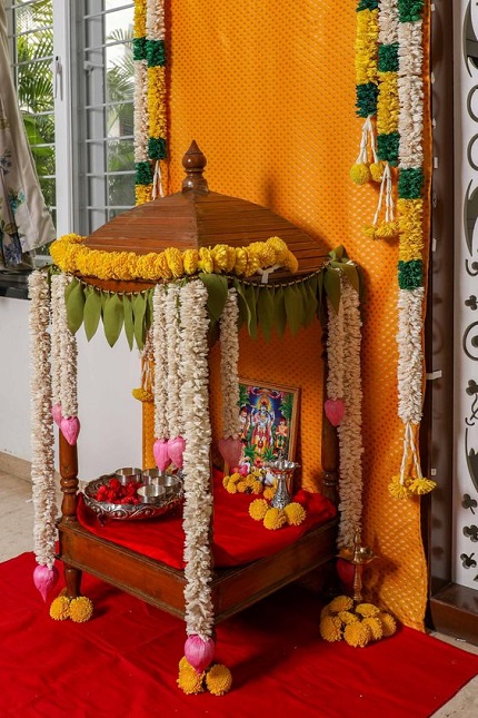 Diwali Pooja Mandir Decoration