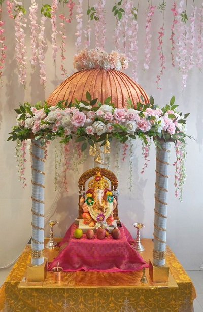 130 Ganapati decoration ideas | ganapati decoration, diwali decorations,  festival decorations