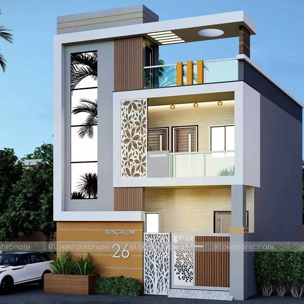Gorgeous Flower Design for House Elevation