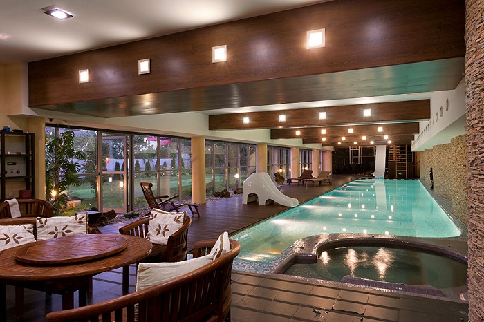 Indoor Swimming Pool with Ample Lighting