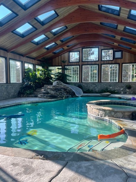 Indoor Swimming Pool with Covered Roof