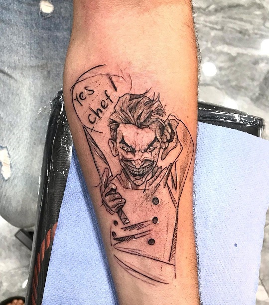 Joker Chef Tattoo