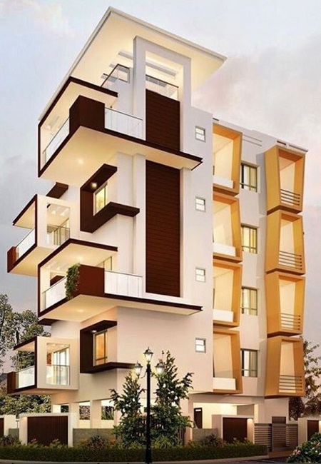 Modern Apartment Elevation