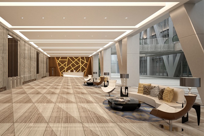 Modern Lobby Ceiling Design