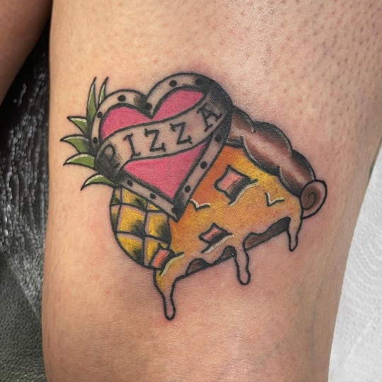 Pineapple Pizza Tattoo