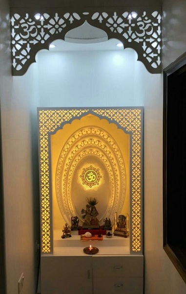 Pooja Room Om Jali Design