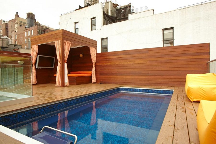 Rooftop Swimming Pool with a Traditional Touch