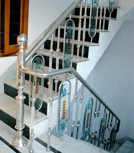 Stainless Steel Stairs Railing Designs