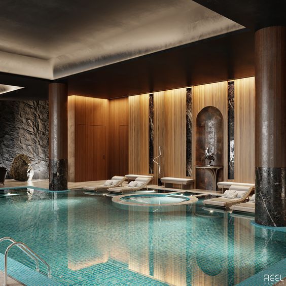 Stylish Indoor Pool Design