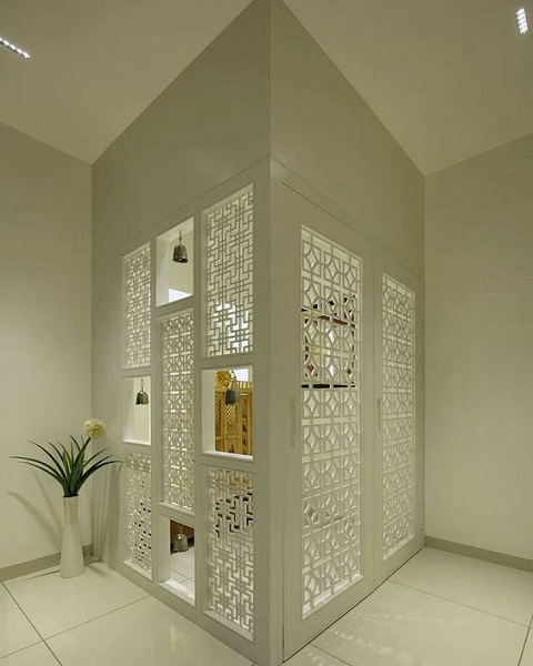 Stylish Wooden Jali Design for Mandir