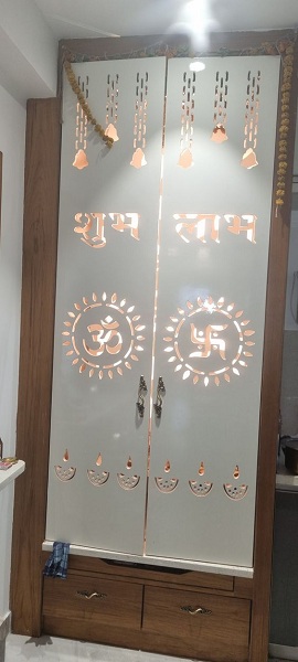 Traditional Mandir Door Jali Design