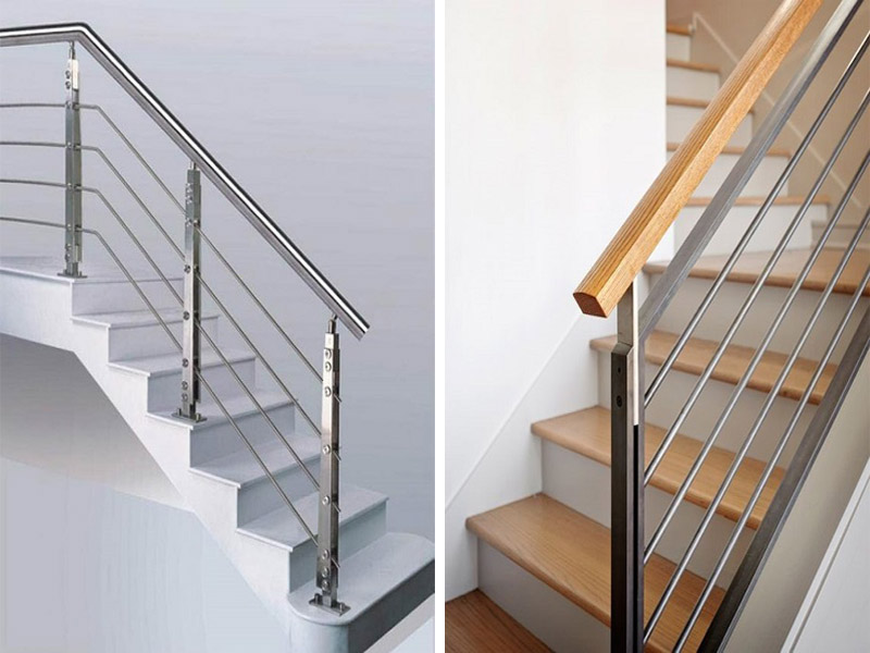 Modern Steel Railing Design For Stairs