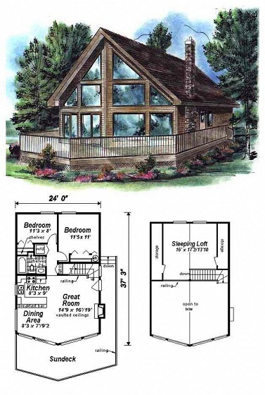 10 Modern & Luxury A-Frame House Plan Drawings In 2023