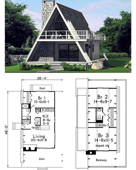 10 Modern & Luxury A-Frame House Plan Drawings In 2023
