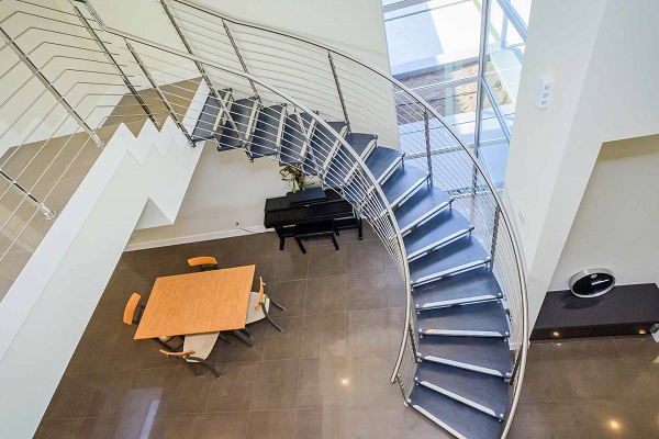 Curved Steel Stairs Design