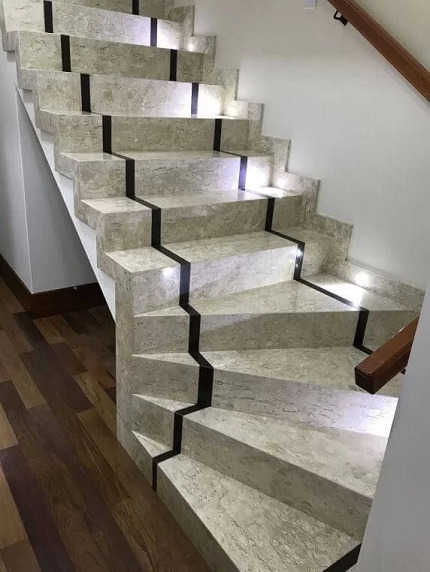 Indoor Granite Stairs Design