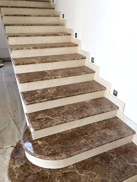Modern Granite Stairs Design