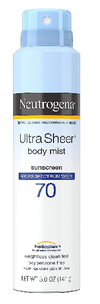 Neutrogena Ultra Sheer Sunscreen Spray Broad Spectrum SPF 70