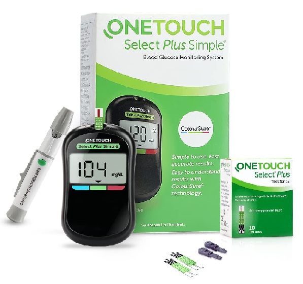 OneTouch Select Plus Simple Glucometer Machine