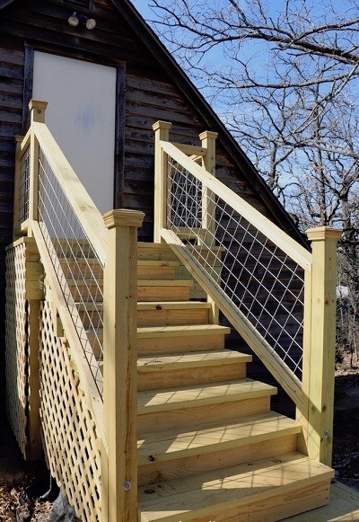 Outdoor Wooden Steps Design