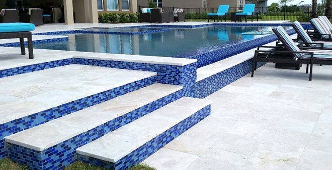 Pool Steps Tiles Idea