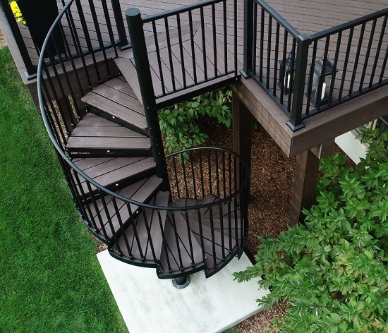 Round Stairs Design Outdoor