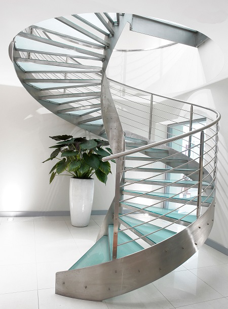 Round Steel Stairs Design